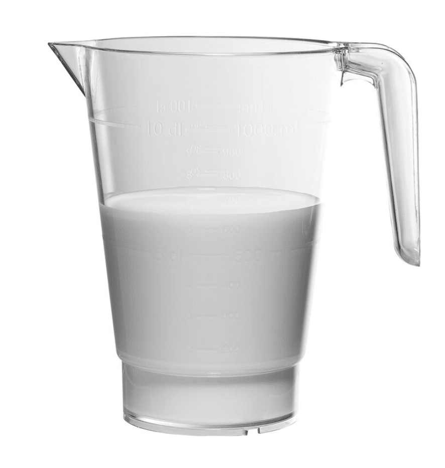 CARAFE COPOLYESTER CRISTAL EMPILABLE GRADUE | 1L