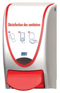 DISTRIBUTEUR DESINFECTION LUNETTE DE TOILETTES
