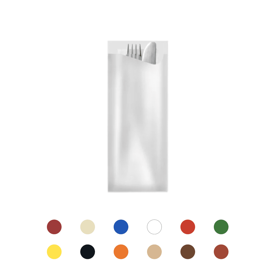 POCHETTE SERVIETTE FIT 2P | BLANC | 33x33CM