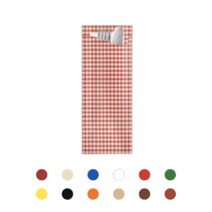 POCHETTE SERVIETTE FIT 2P | PICNIC ROUGE | 33x33CM