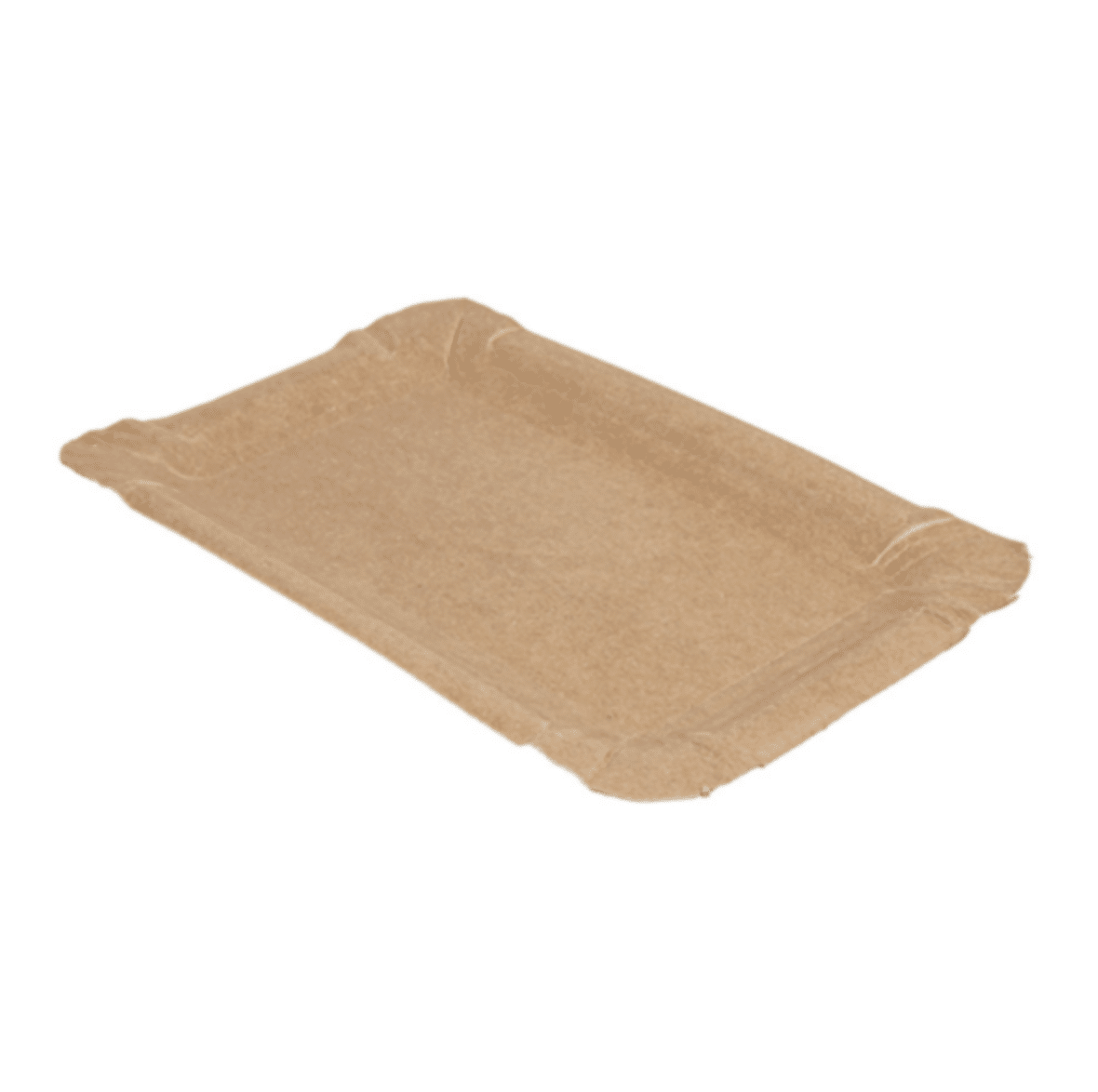 ASSIETTE CARTON RECTANGULAIRE | KRAFT | 16x10CM