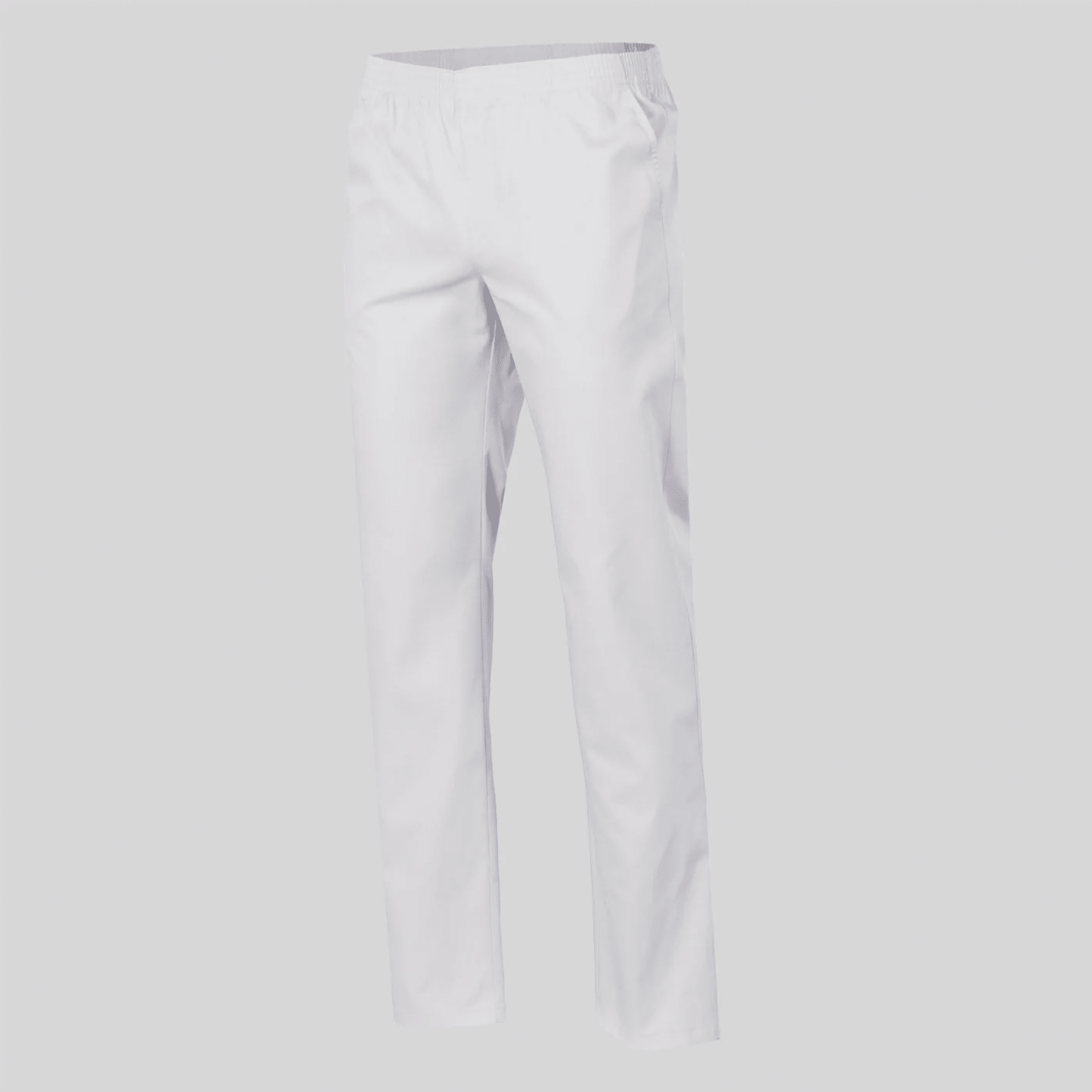 PANTALON MEDICALE SERGE TAILLE ELASTIQUE | BLANC