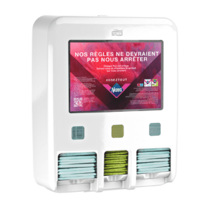 DISTRIBUTEUR DE SERVIETTES HYGIENIQUES | BLANC