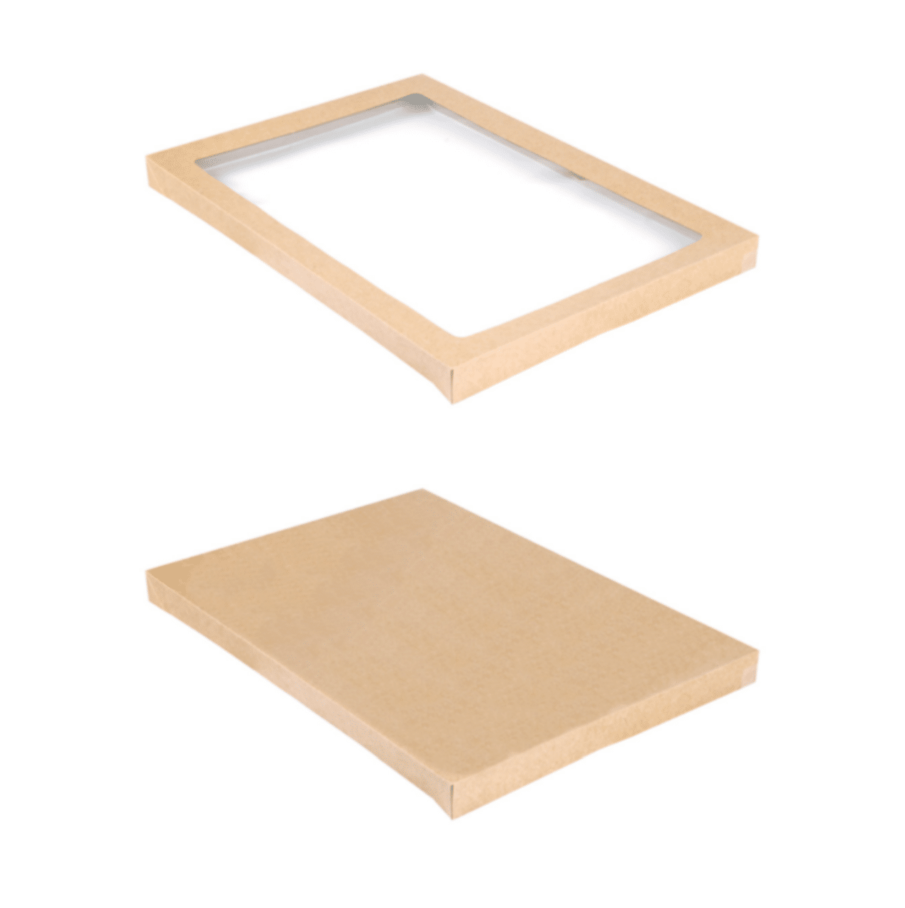 COUVERCLES BOITES TRAITEUR | KRAFT | 45.5x31.3x3CM